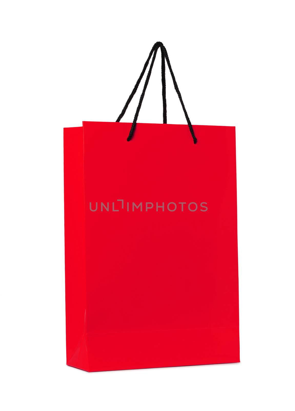 red shopping bag isolated by ozaiachin