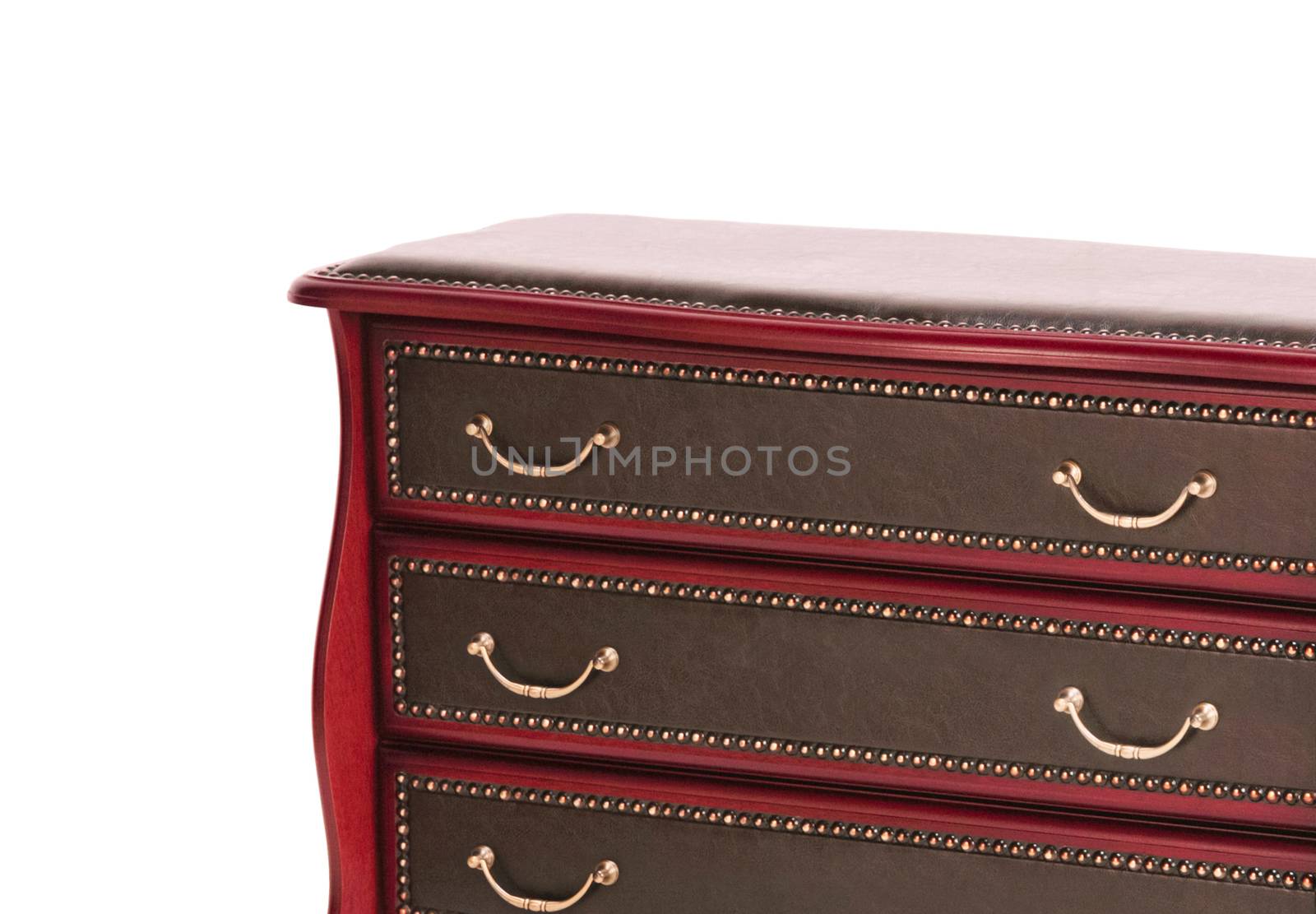Chest of Drawers isolated with clipping path