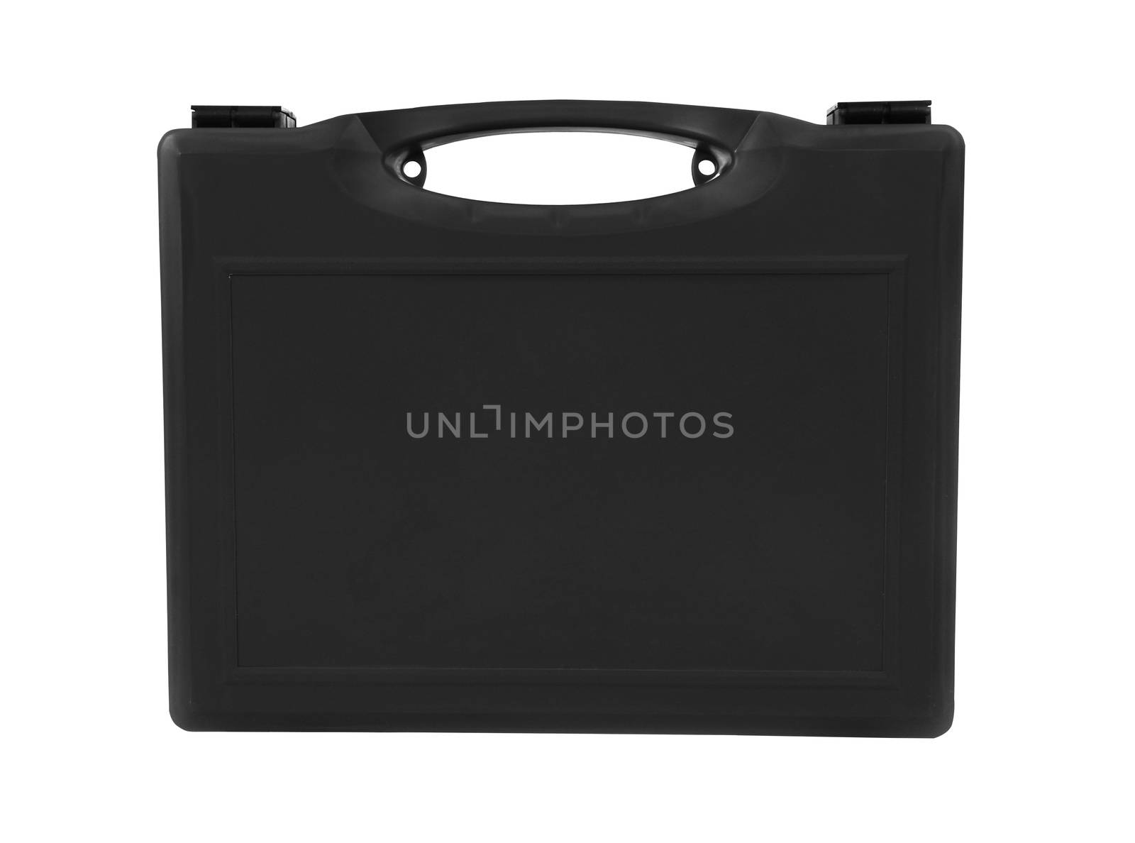 Black case isolated on white background