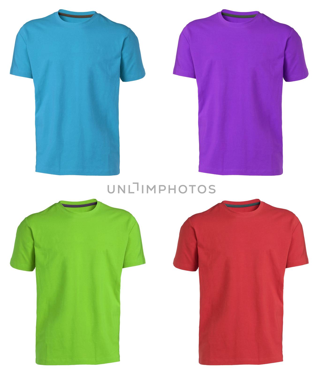 collection of various t shirts on white background by ozaiachin