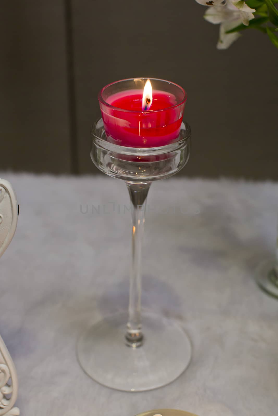 Red aromatic candles.