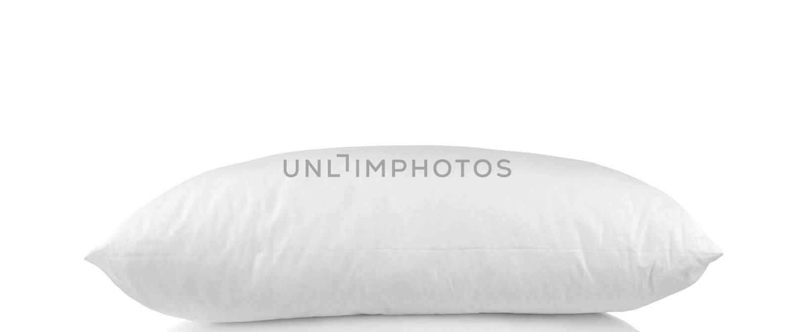 white pillow isolated on white