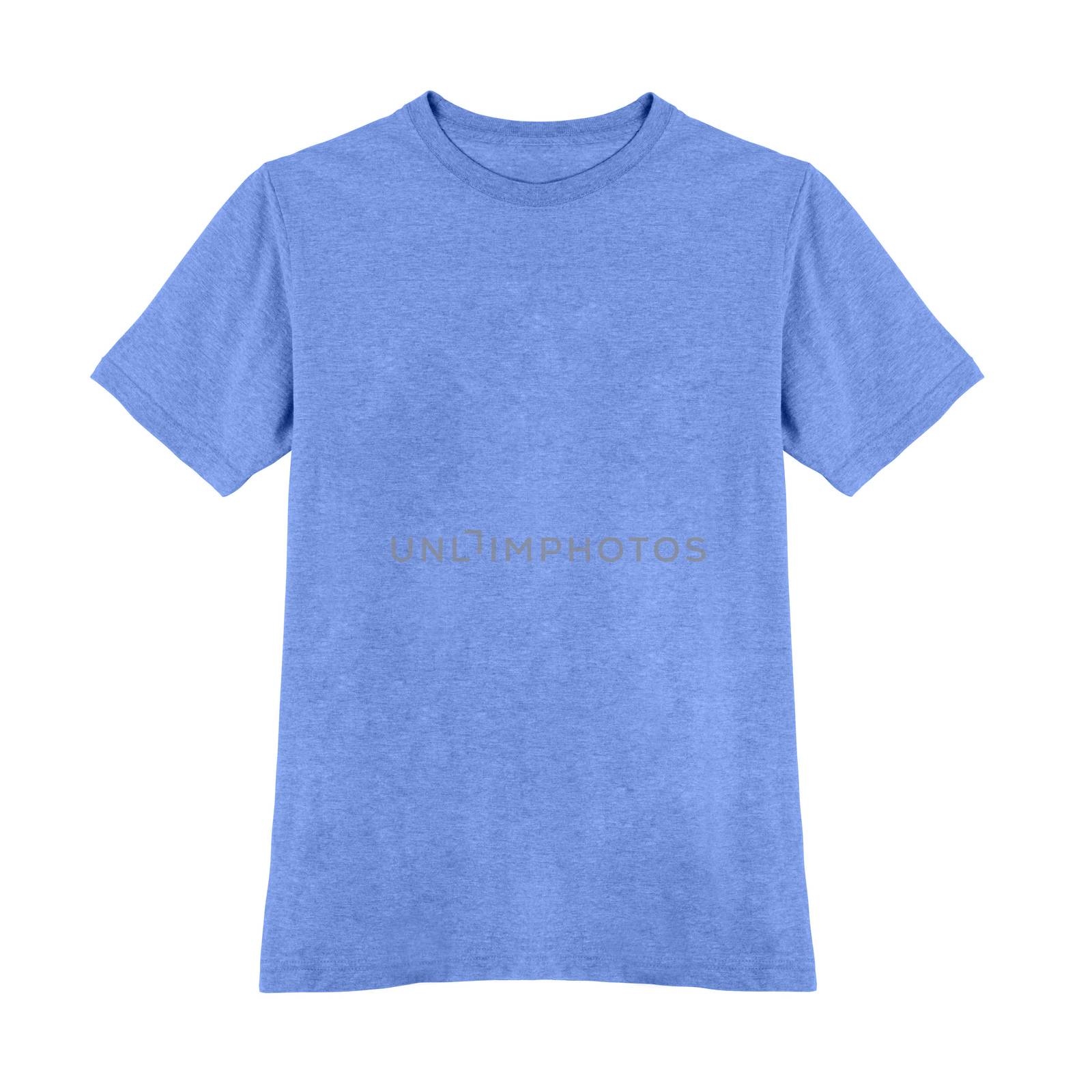 blue tshirt isolated on white
