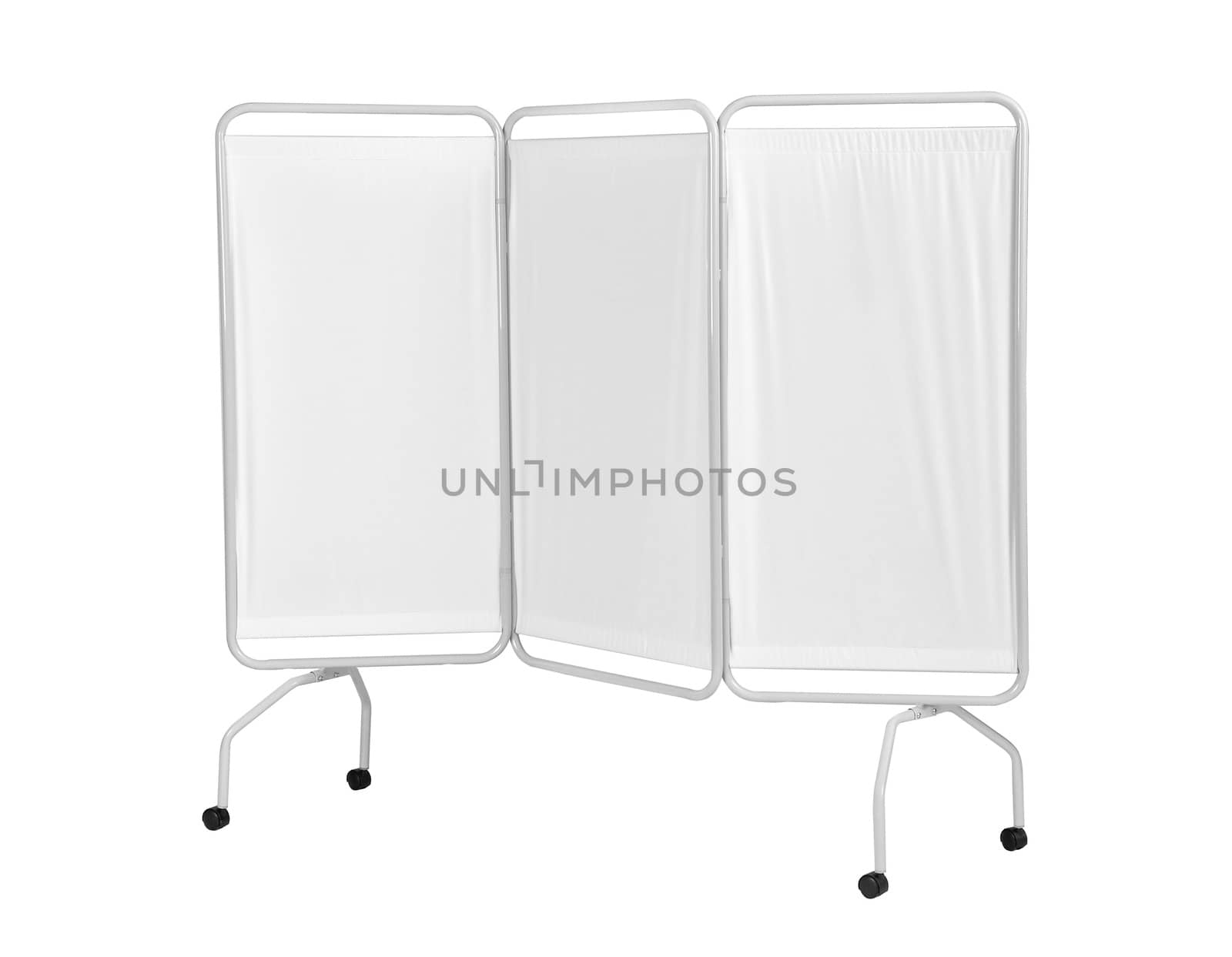 folding screen on white backround