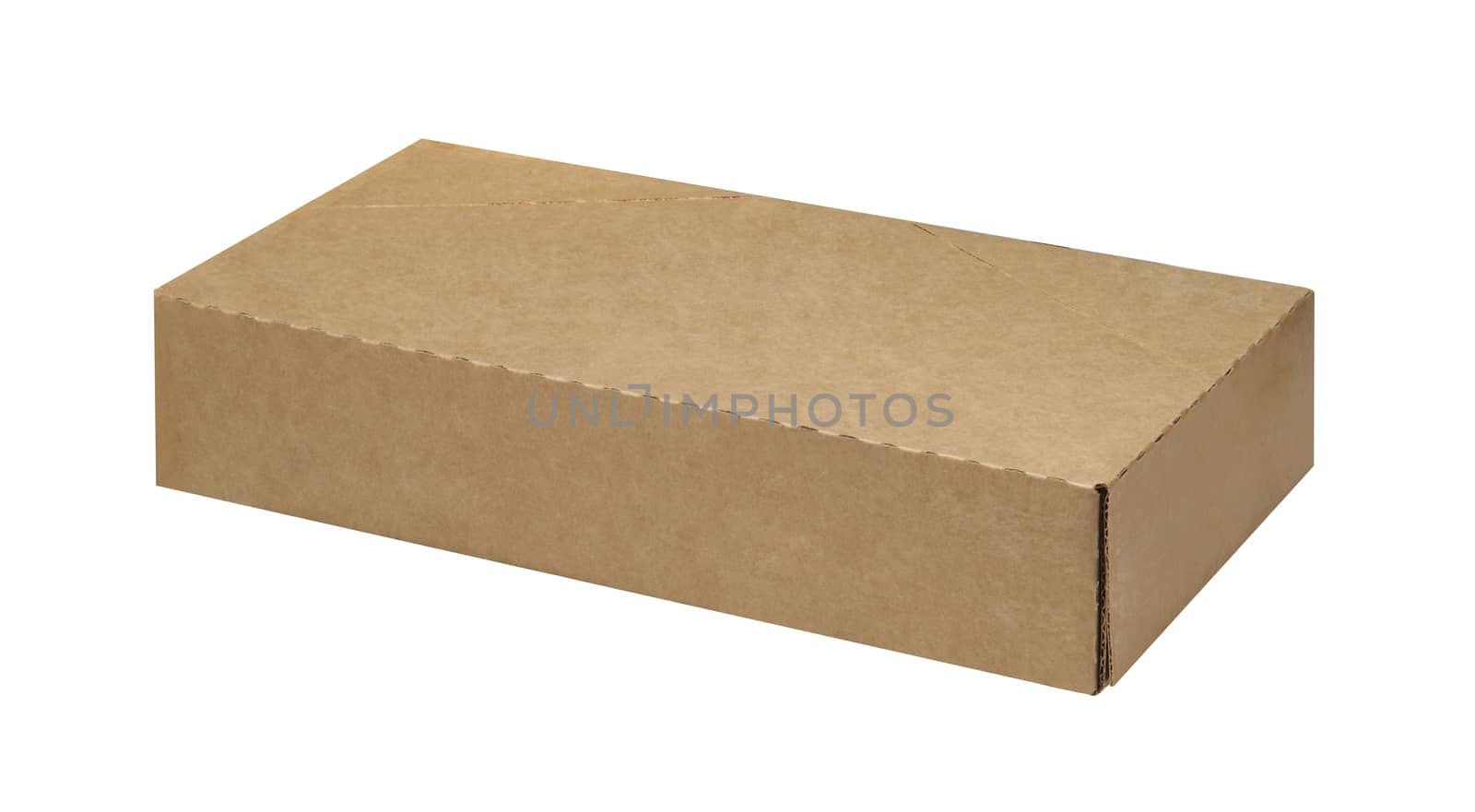 Cardboard Box isolated on a White background by ozaiachin