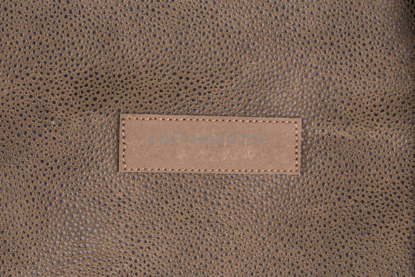 Brown leather texture as background by ozaiachin