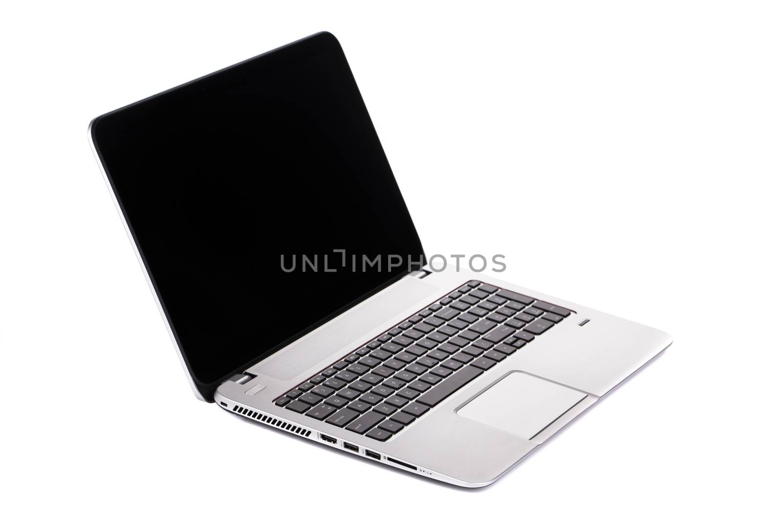 Laptop on white backround