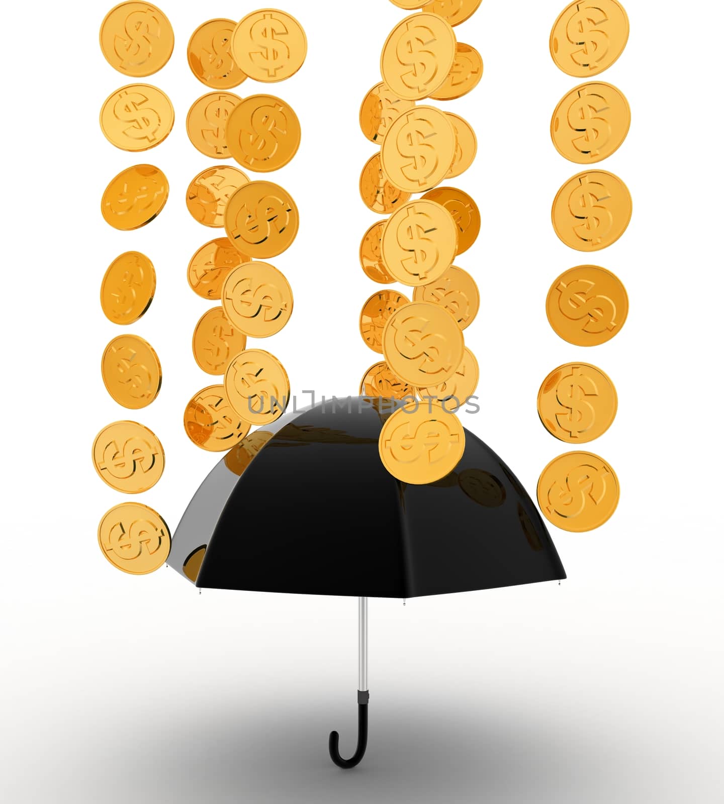 3d umbrella under rain concept by touchmenithin@gmail.com
