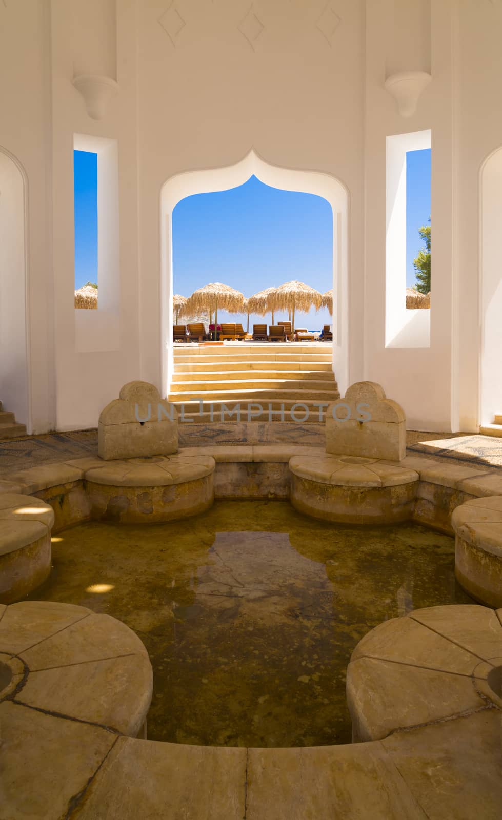 Buildings of the newly-restored Kallithea Springs