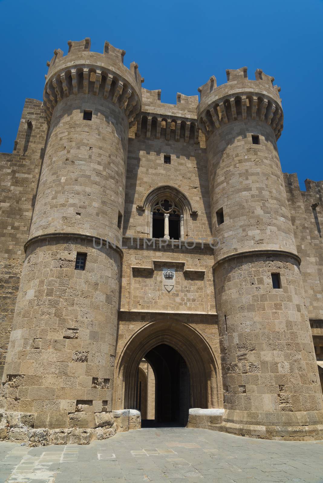 Rhodes Island, Greece. The famous Knights Grand Master Palace in the Medieval town of rhodes