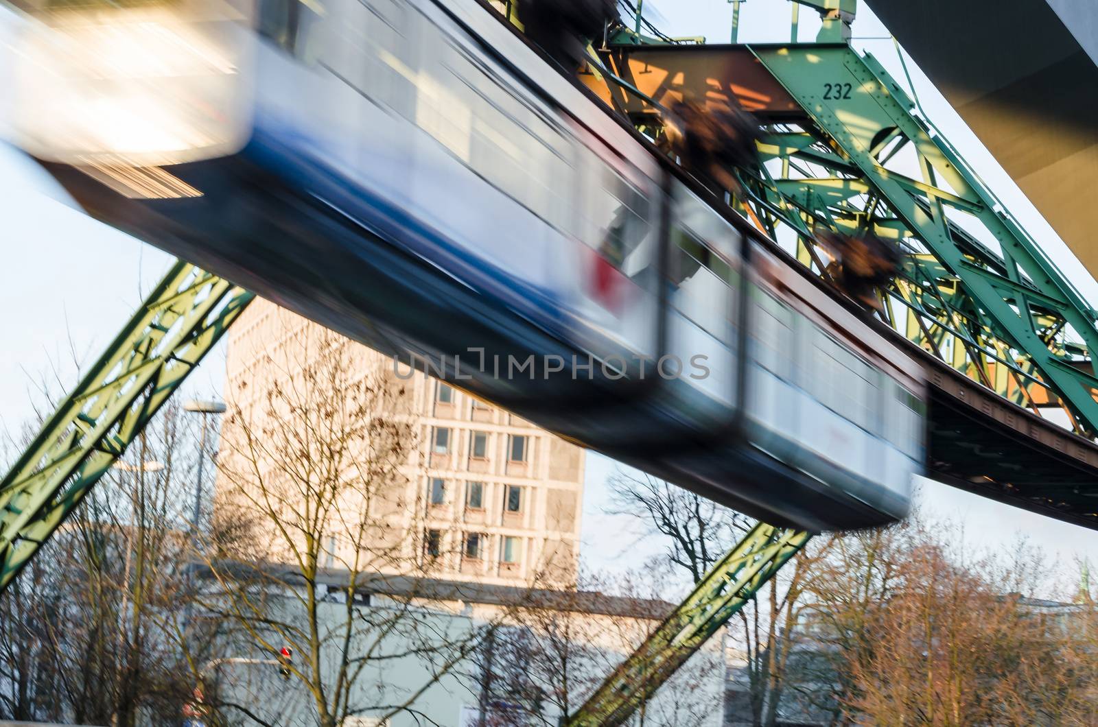 Overlooking the famous Wuppertal suspension railway.