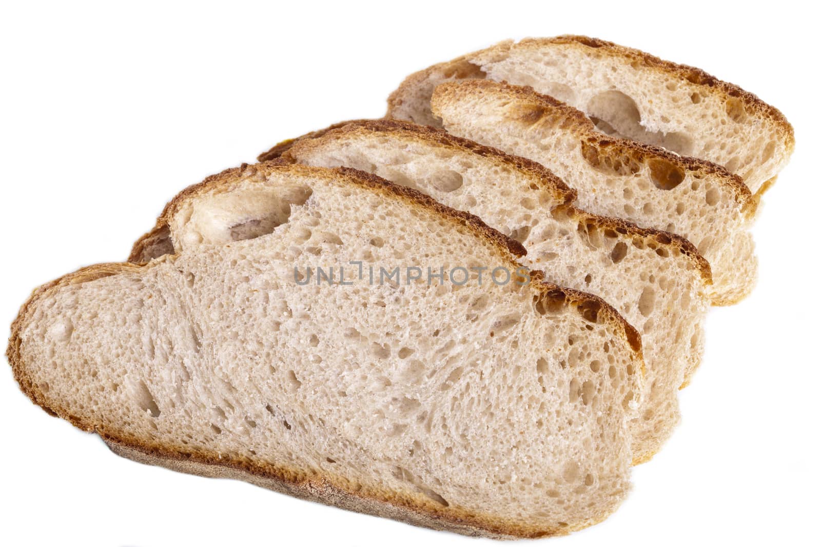 tasty fresh baked bread bun baguette natural food isolated on white background