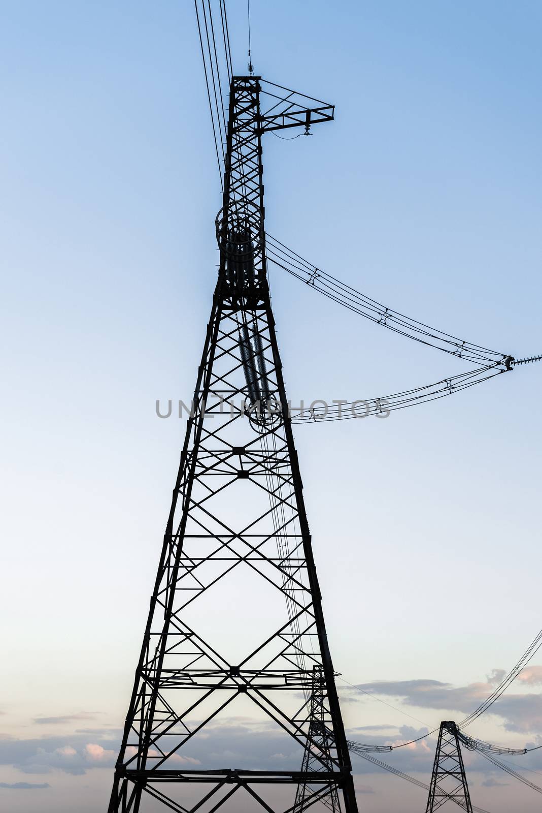 towers for power transmission lines high voltage