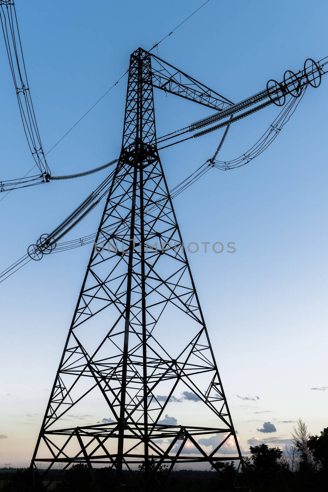 towers for power transmission lines high voltage