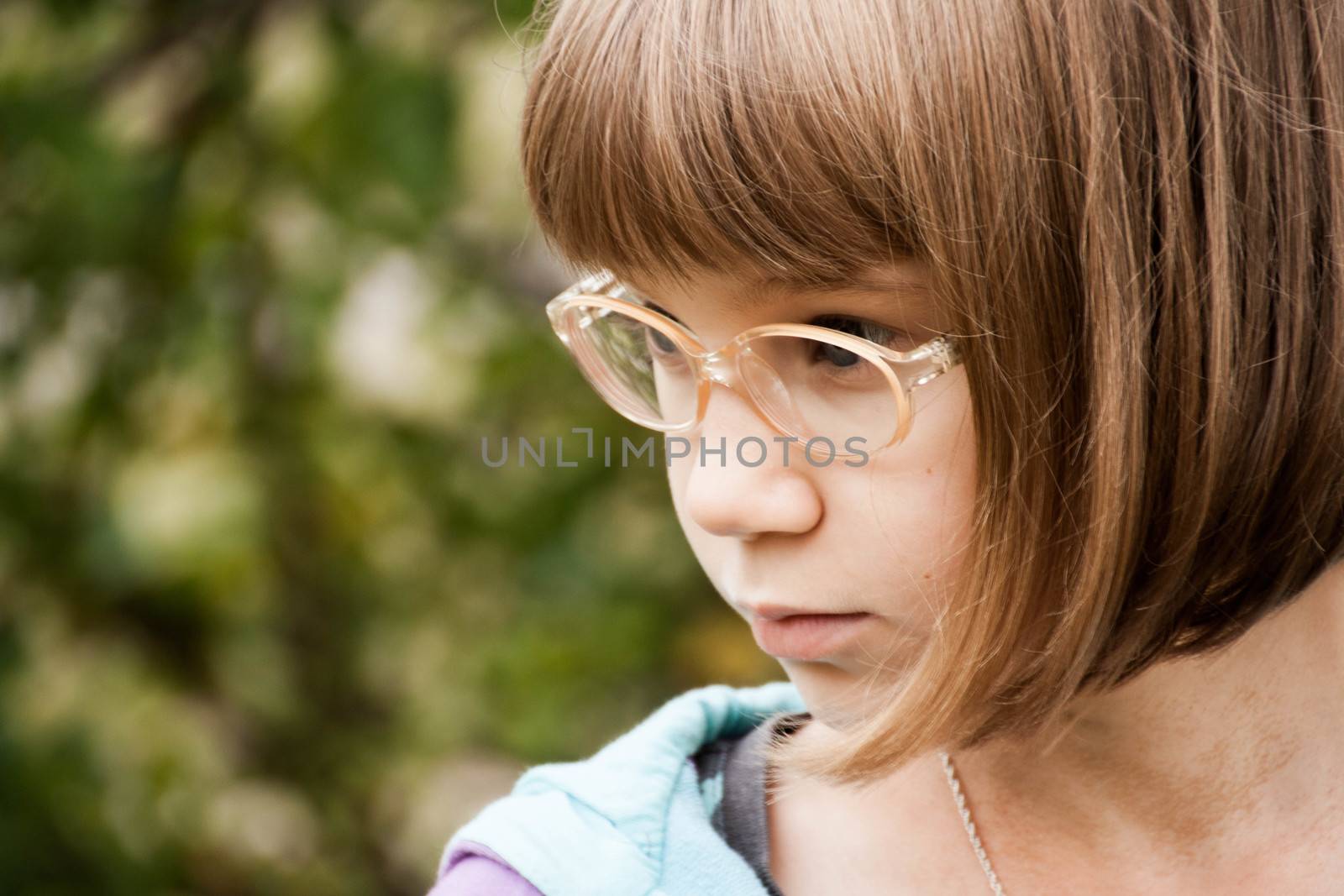  little blond girl with glasses by alexx60