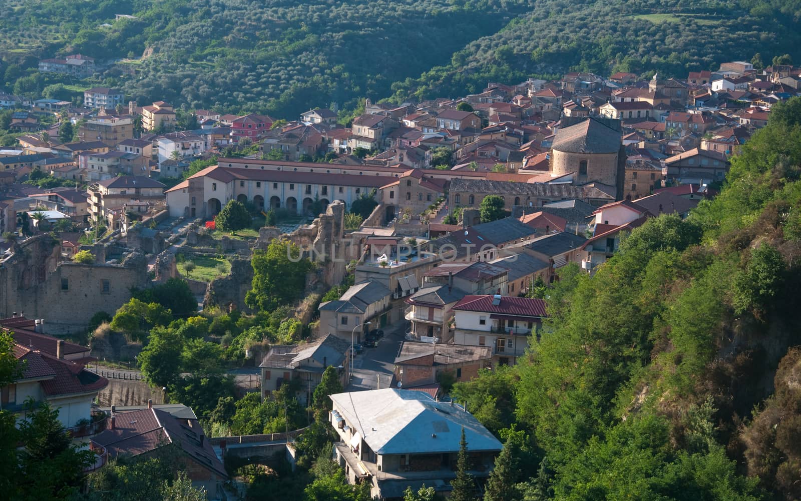 Soriano Calabro, a small town at the foot of the Sila in Calabria