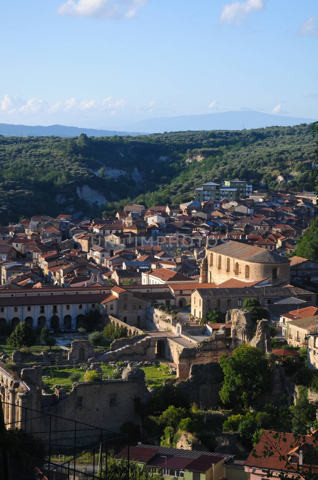 Soriano Calabro, a small town at the foot of the Sila in Calabria