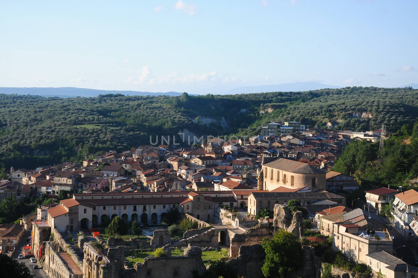 Soriano Calabro, a small town at the foot of the Sila in Calabria