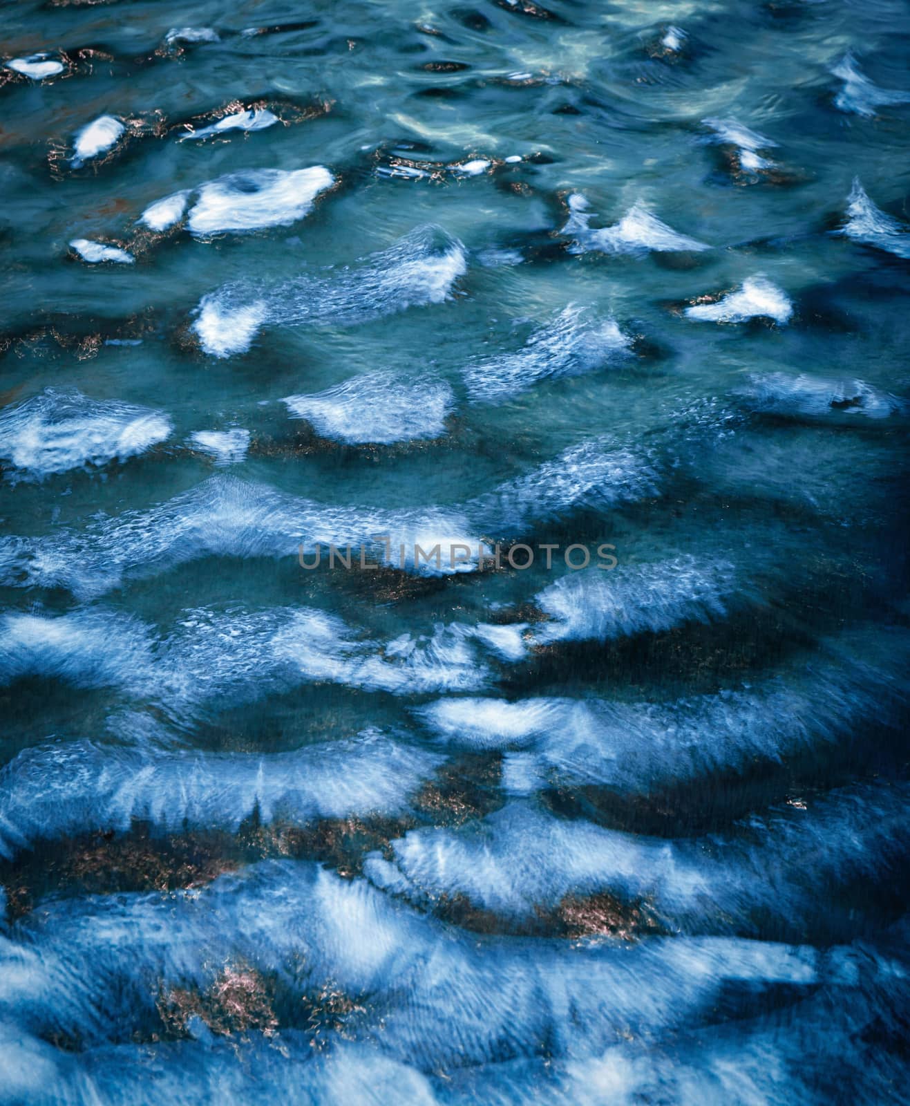 Abstract fan ripples on the water surface by Ahojdoma