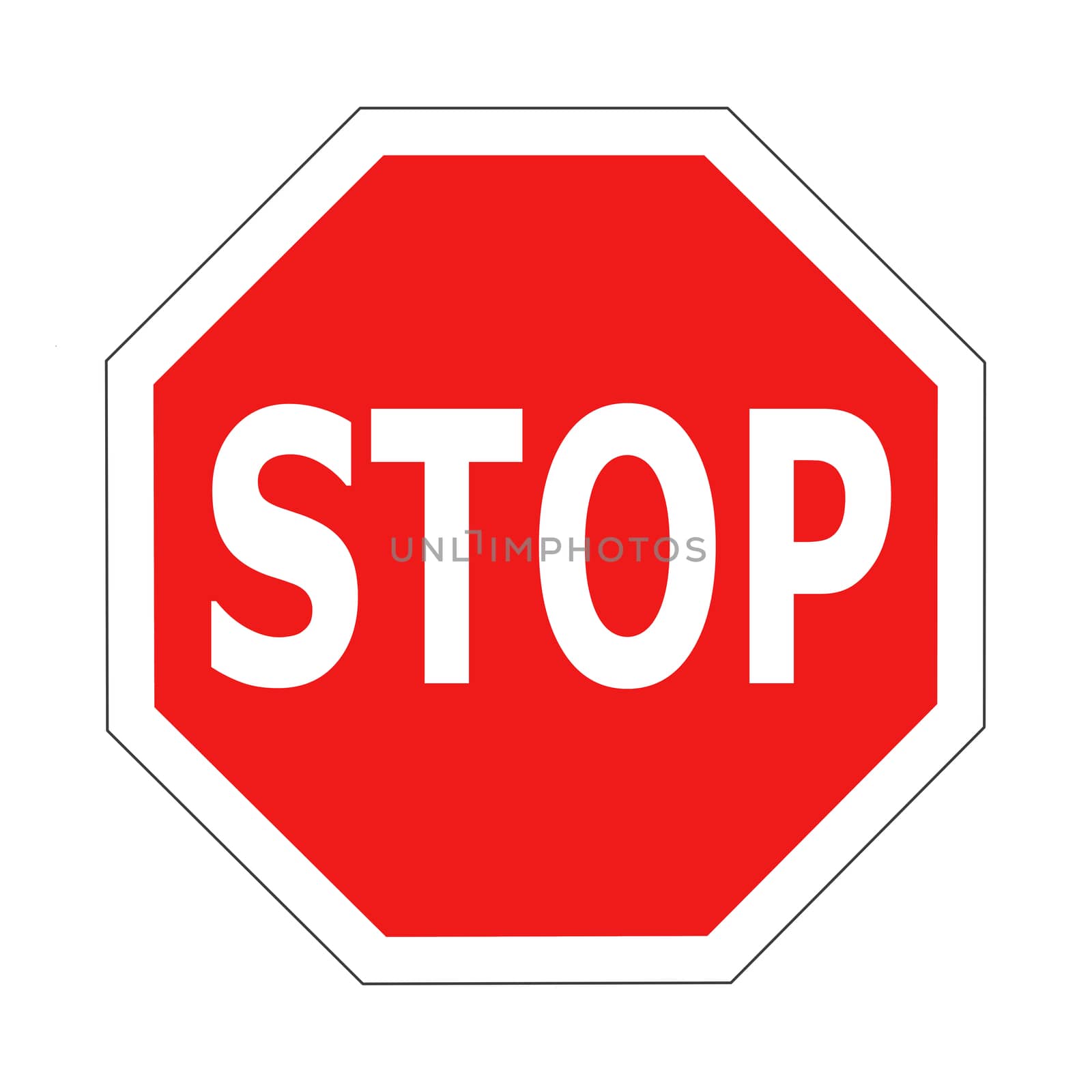 Traffic stop sign by aldorado