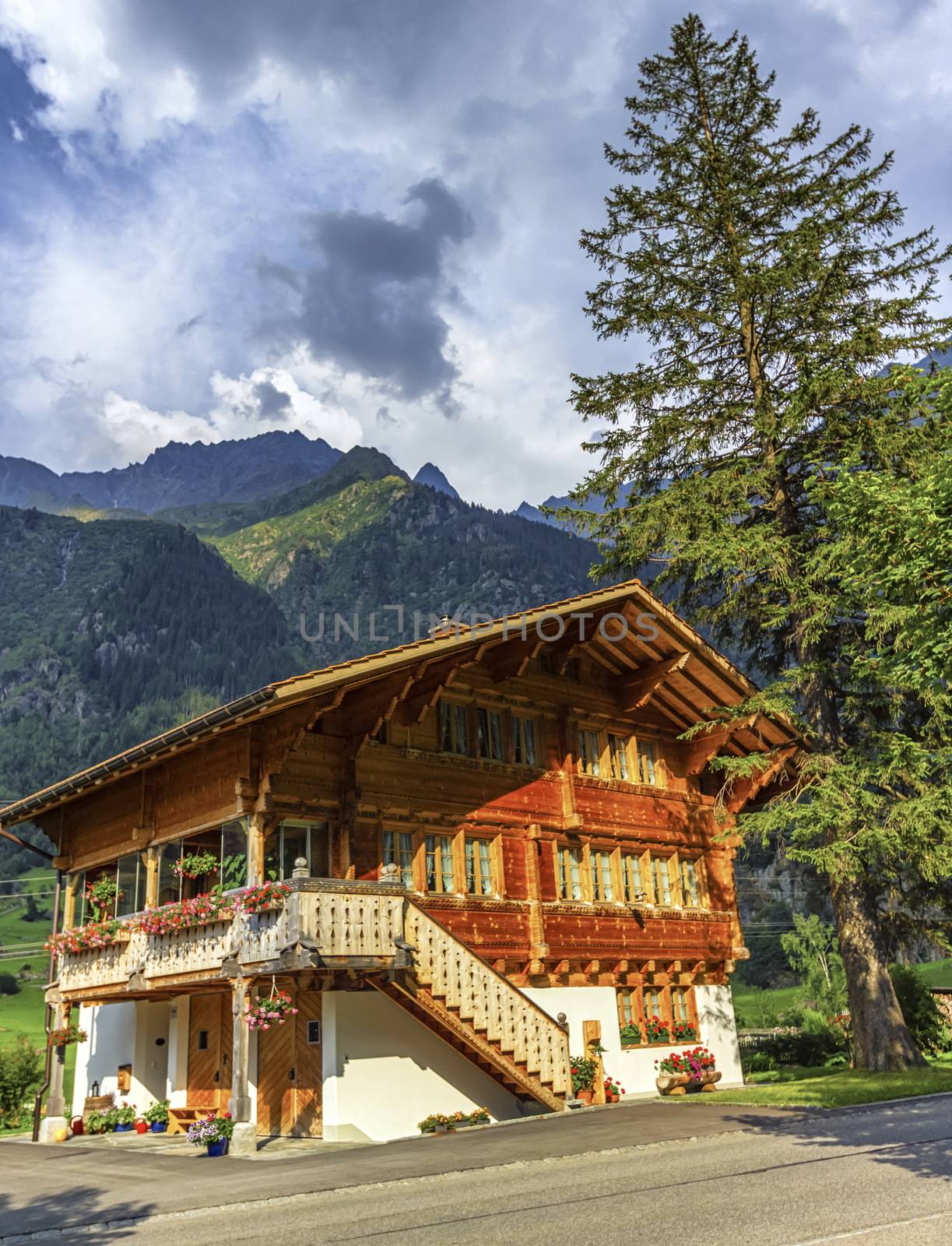 House in Guttannen village, Bern canton, Switzerland by Elenaphotos21