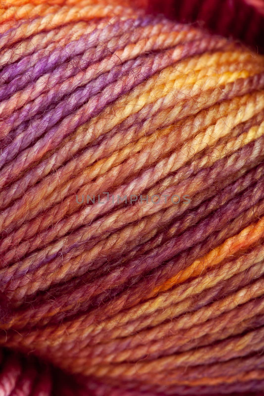 Colorful wool yarn ball by igor_stramyk