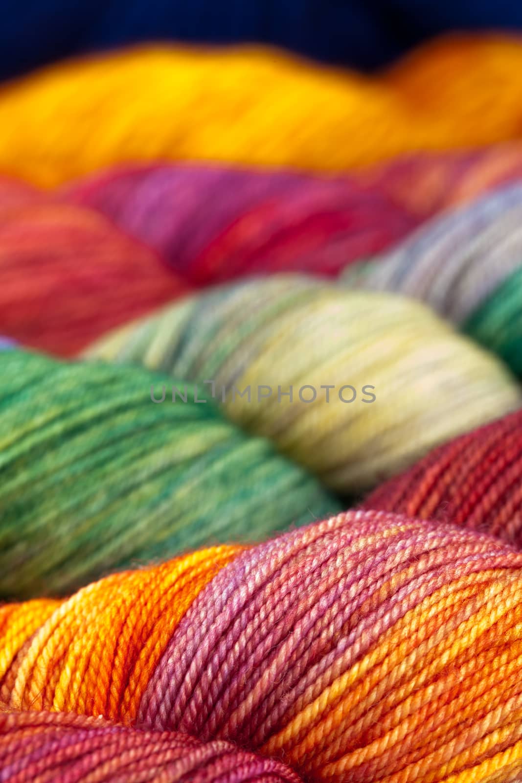 Colorful wool yarn balls by igor_stramyk