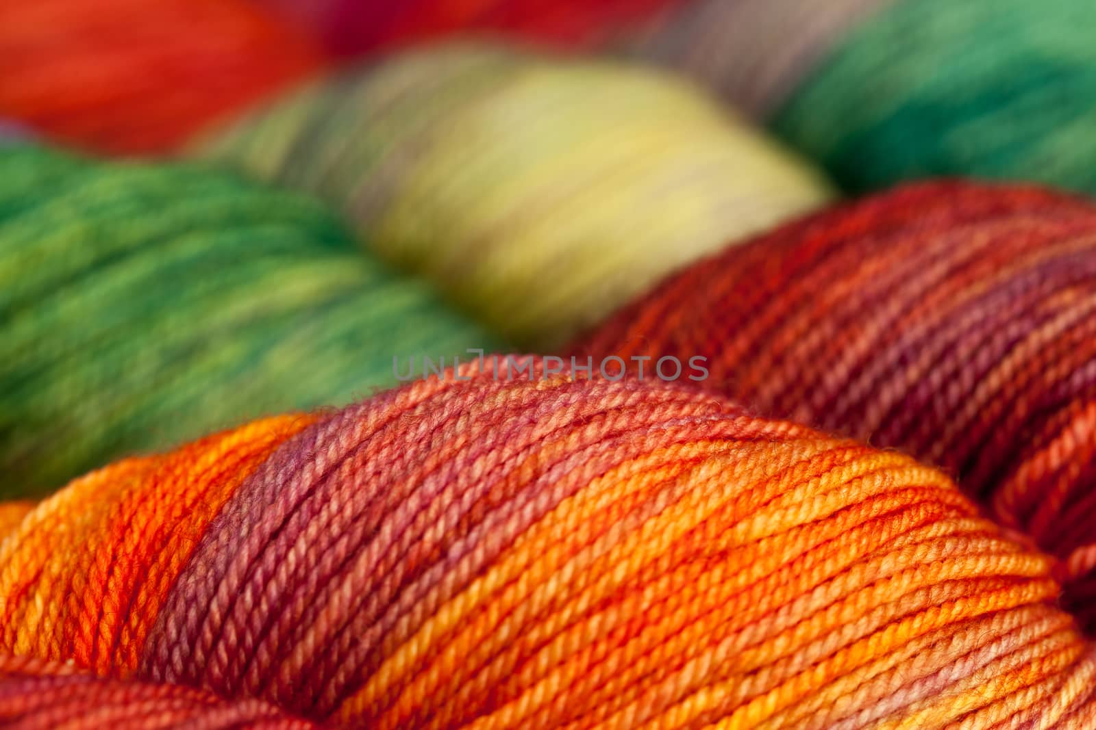 Colorful wool yarn balls by igor_stramyk