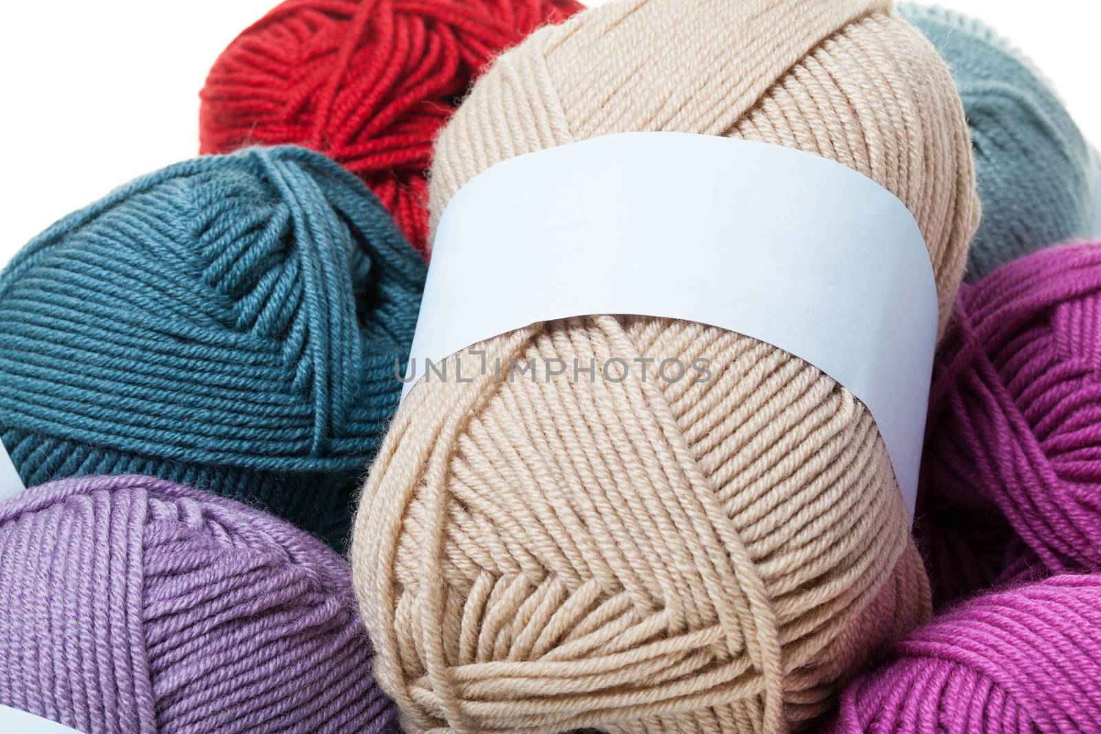 Colorful wool yarn balls by igor_stramyk