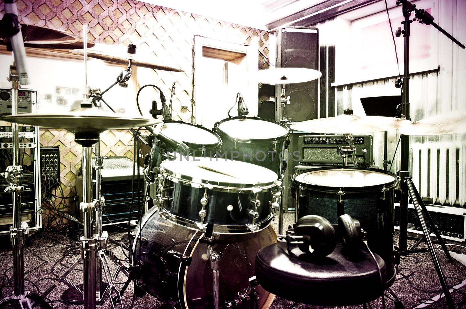 Drums in the studio. by satariel