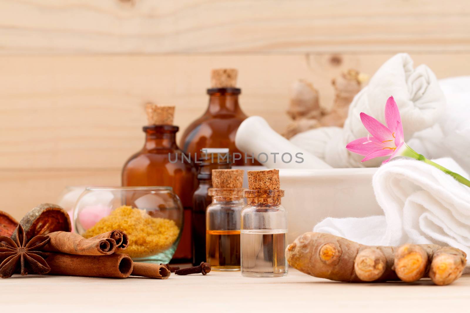 Natural Spa Ingredients Aromatherapy and Natural Spa theme  on w by kerdkanno