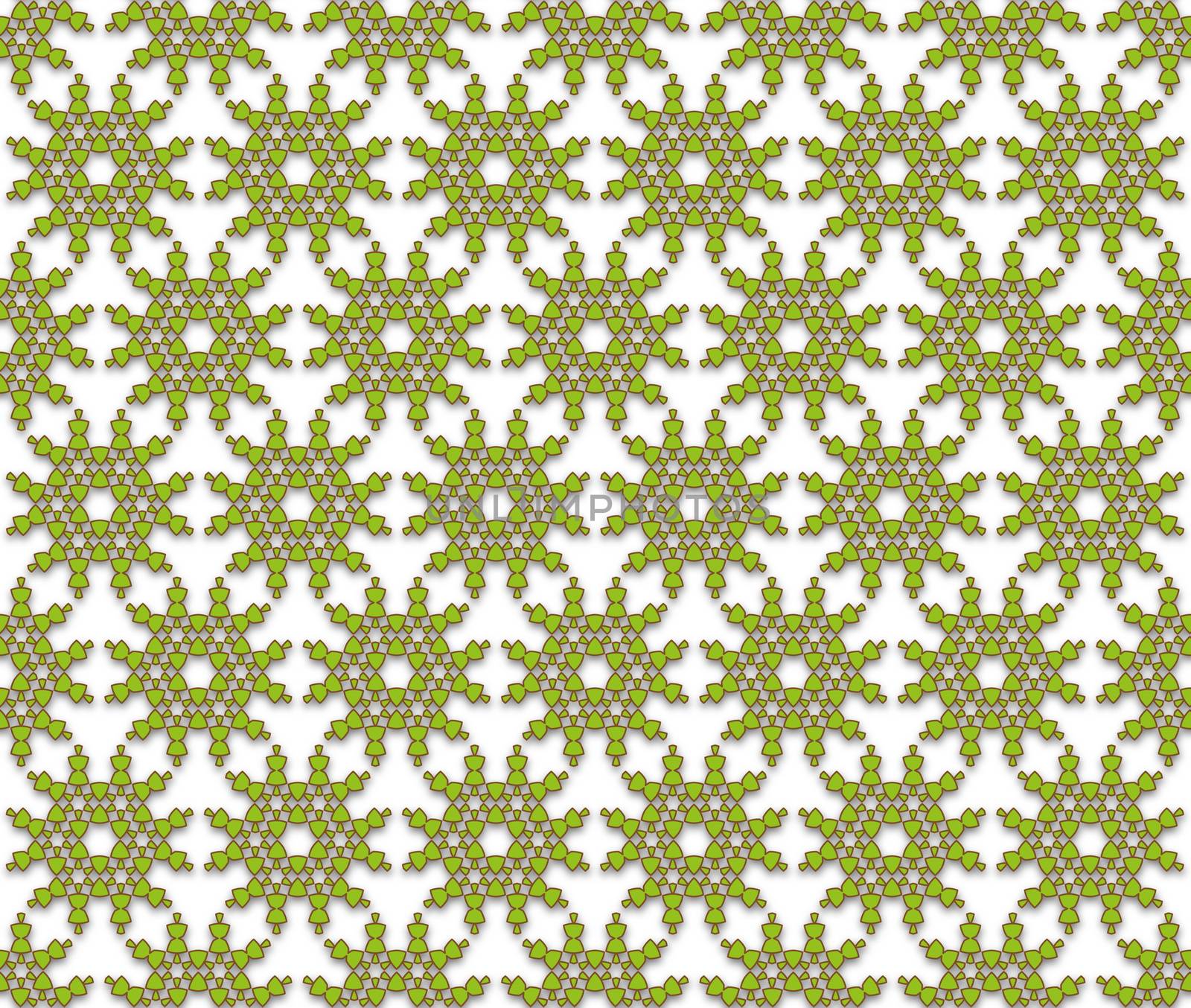 background or textile abstract pattern green flowers