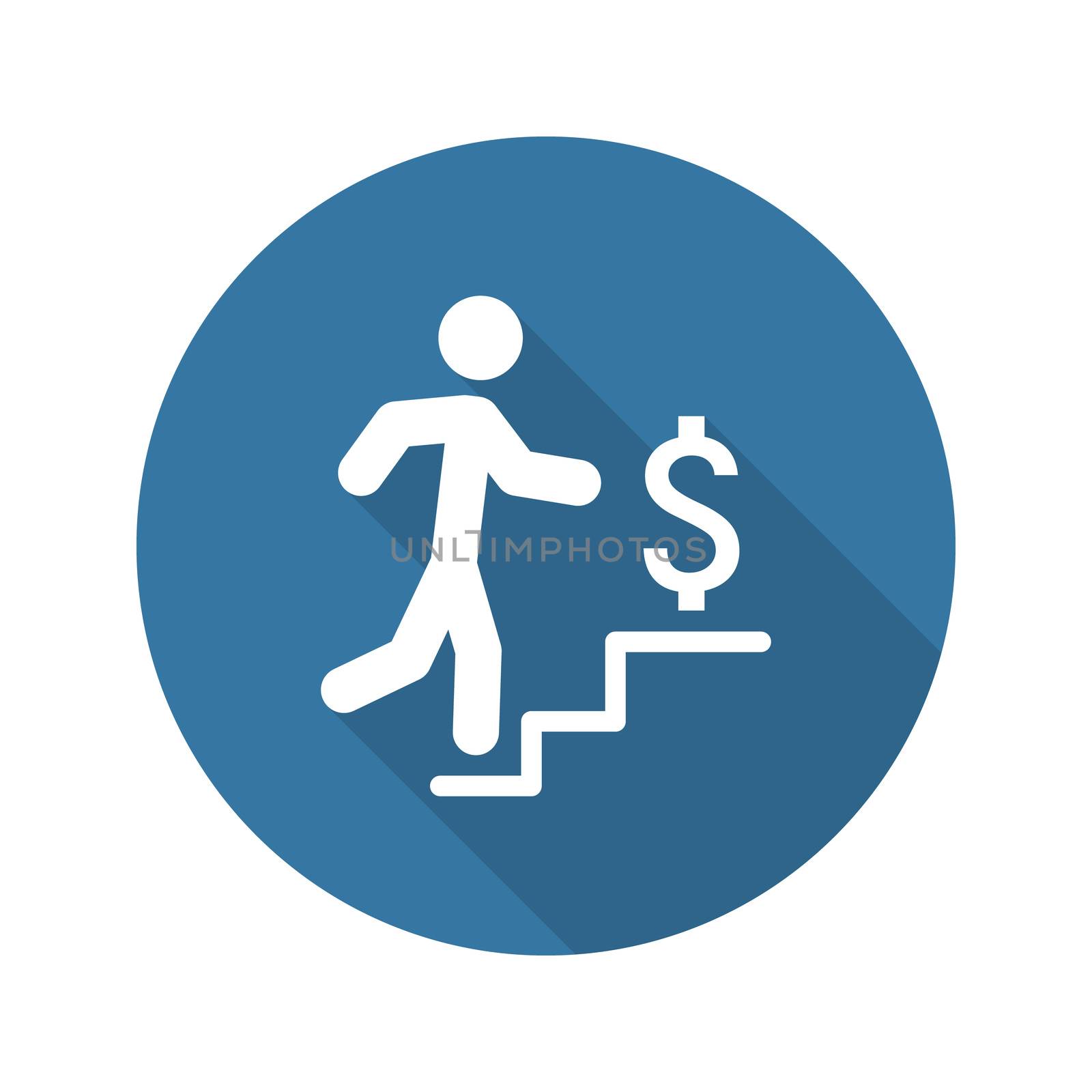Make More Money Icon. Business Concept. Flat Design. Long Shadow by WaD