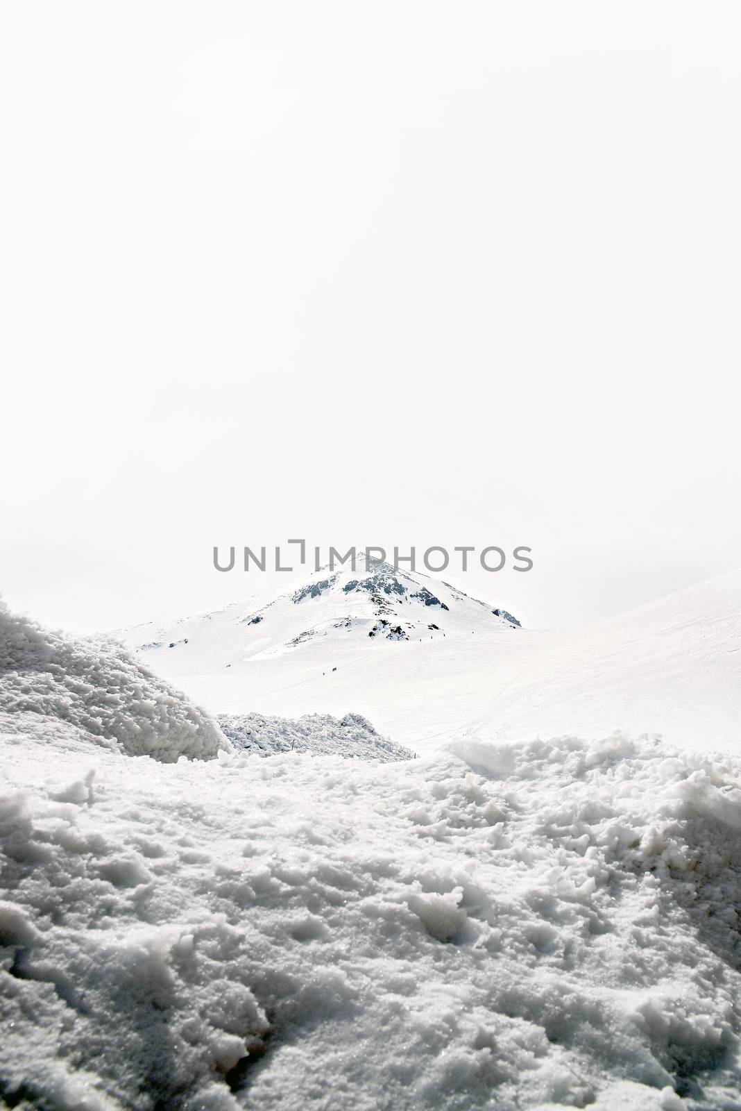 Japan Alps , Winter moutains with snow. by Yuri2012