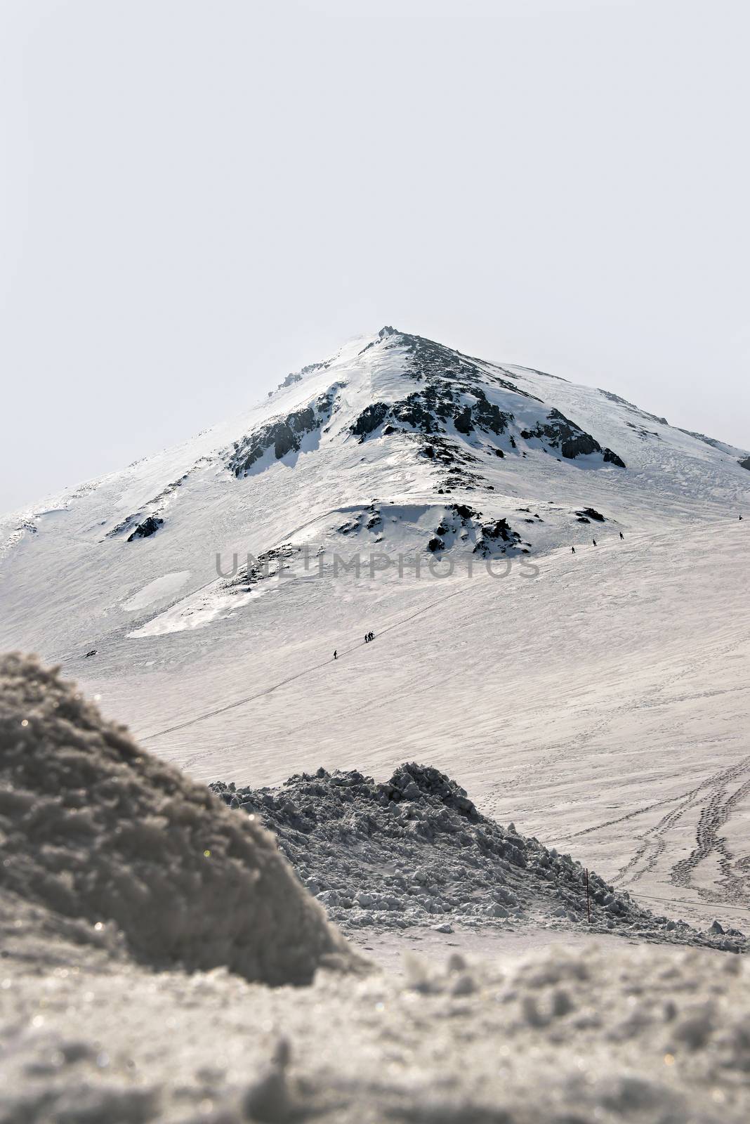 Japan Alps , Winter moutains with snow. by Yuri2012