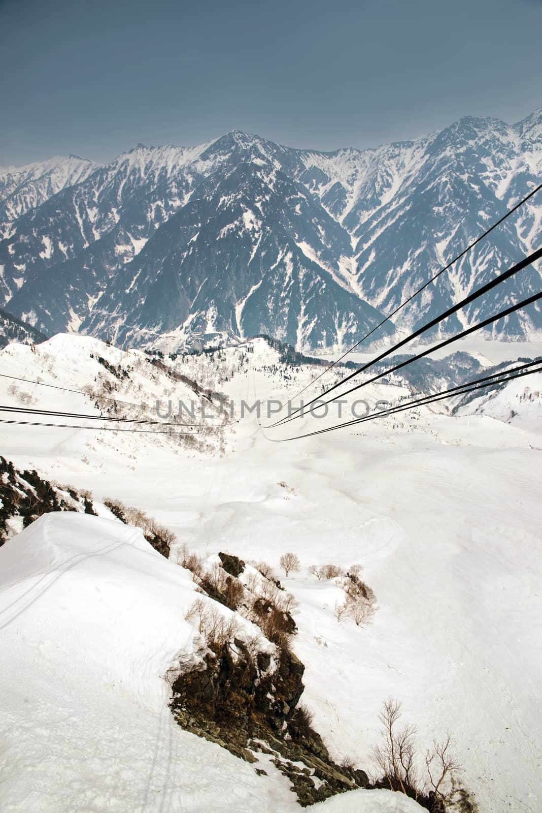 Japan Alps ,Cable car station, Shinhotaka Ropeway, Takayama Gifu by Yuri2012