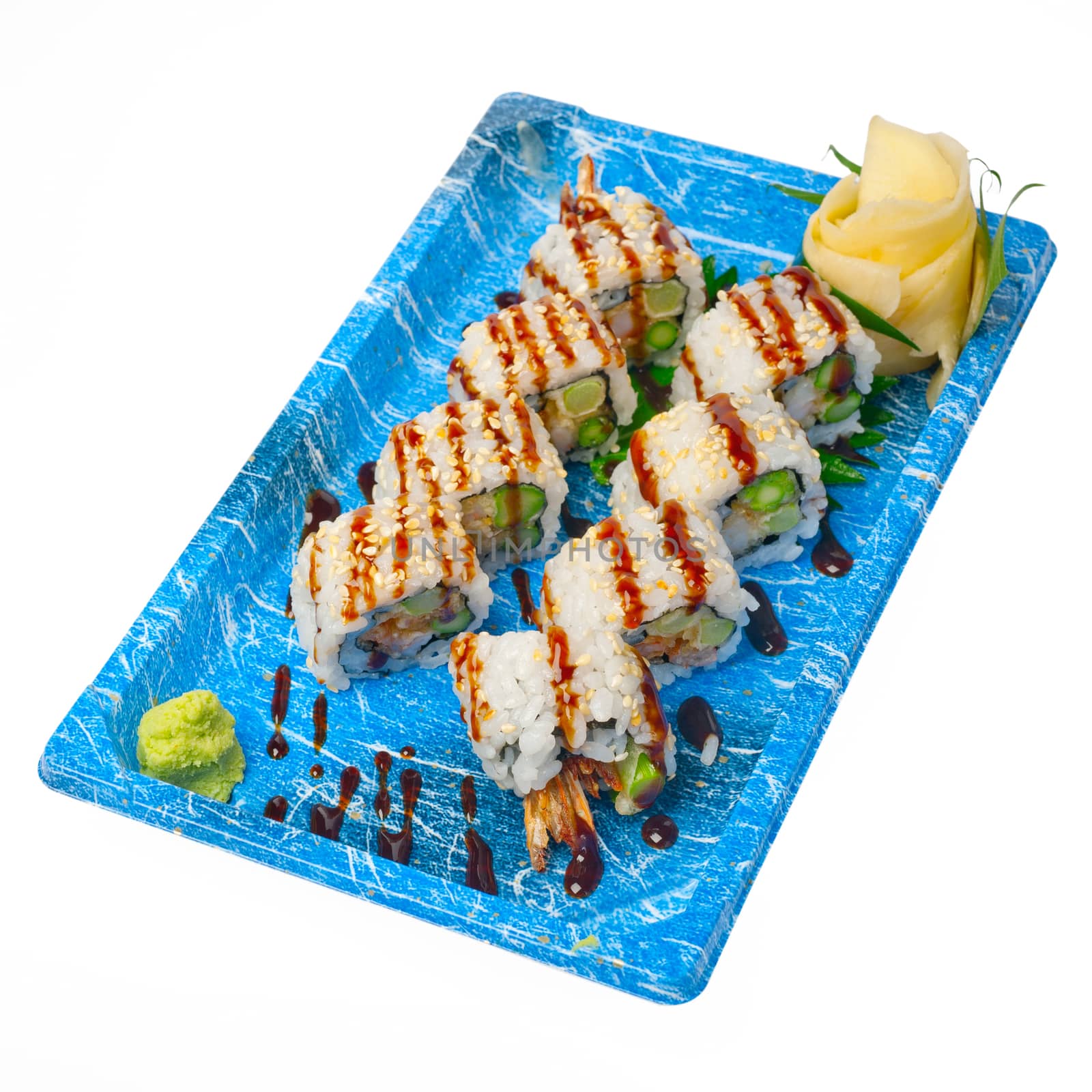 take away sushi express on plastic tray  by keko64