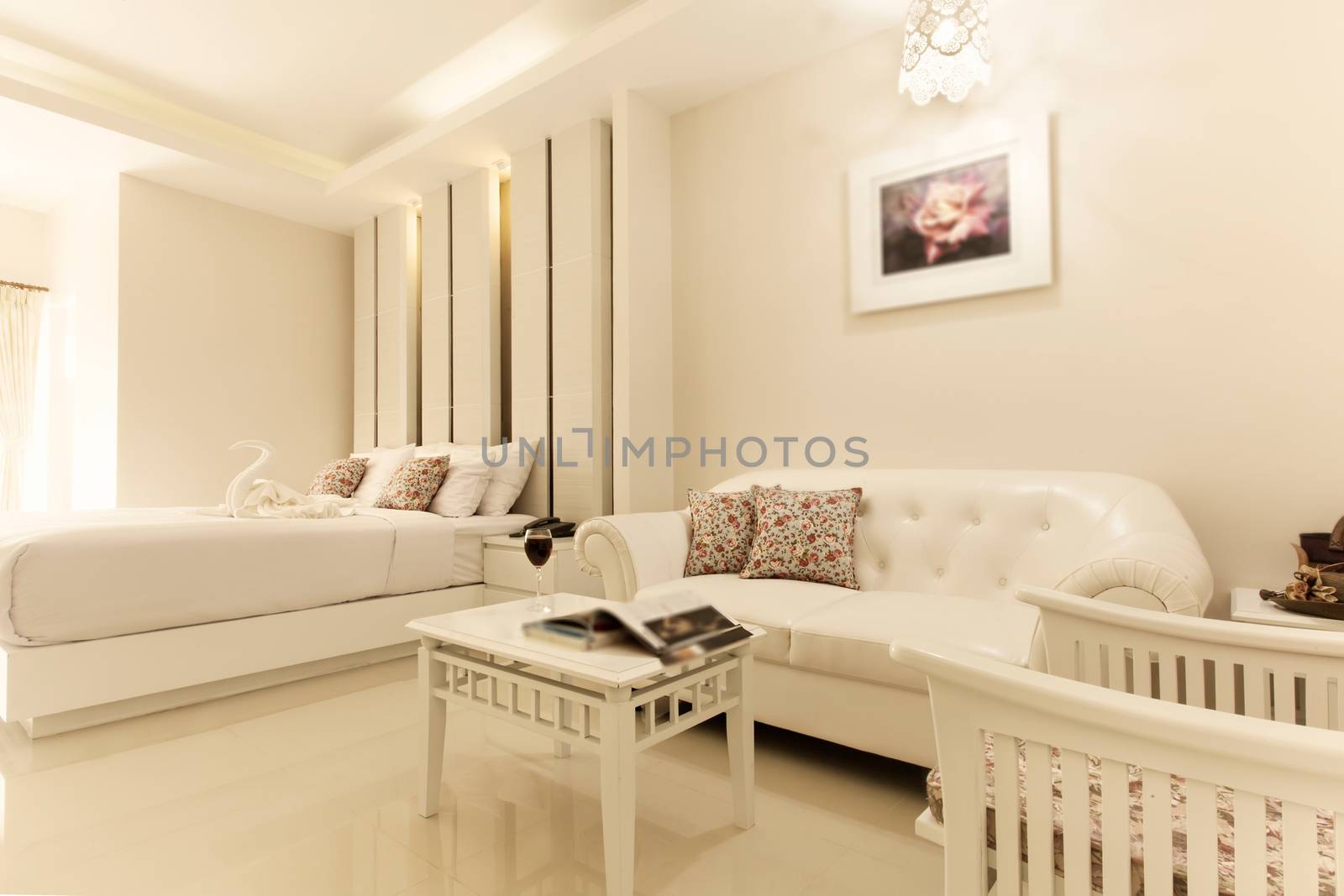 Beautiful Bedroom Interior in New Luxury Home by Yuri2012