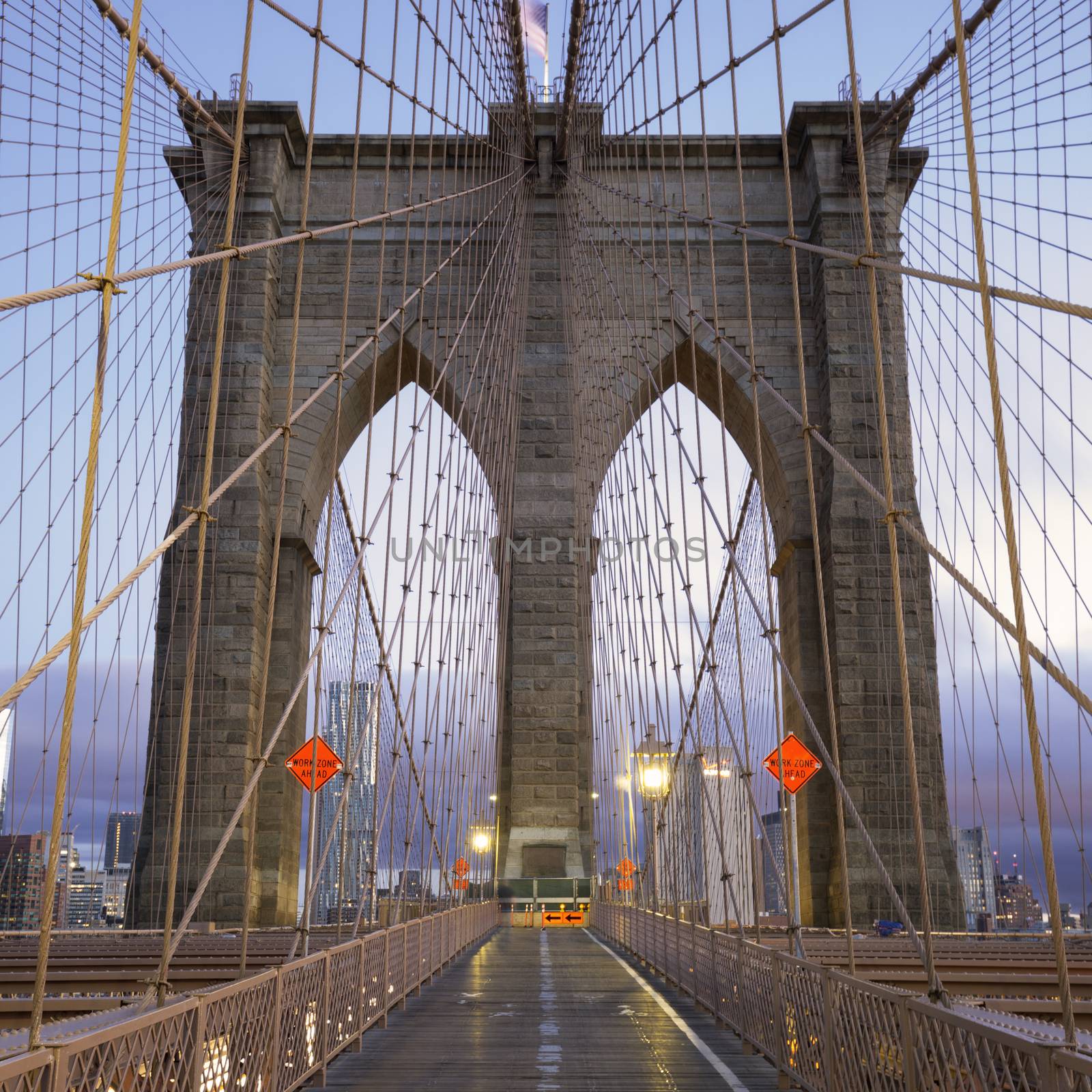 Famous Brooklyn Bridge in Manhattan by vwalakte