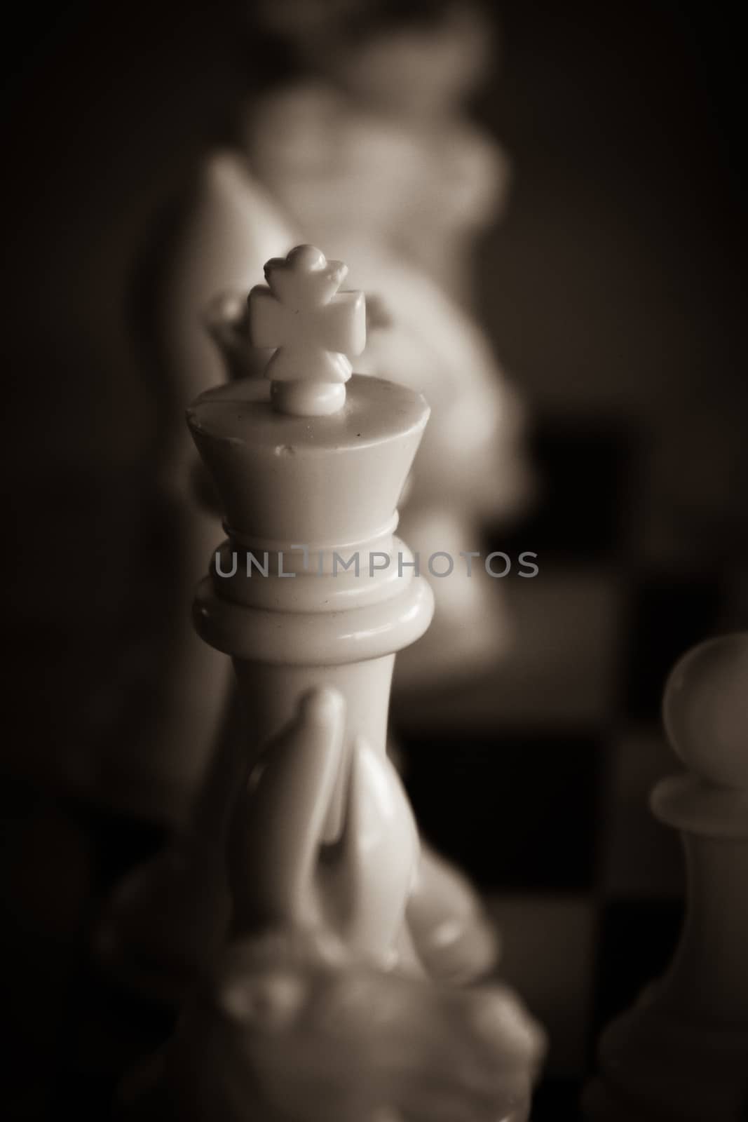 white chess king by vuthe