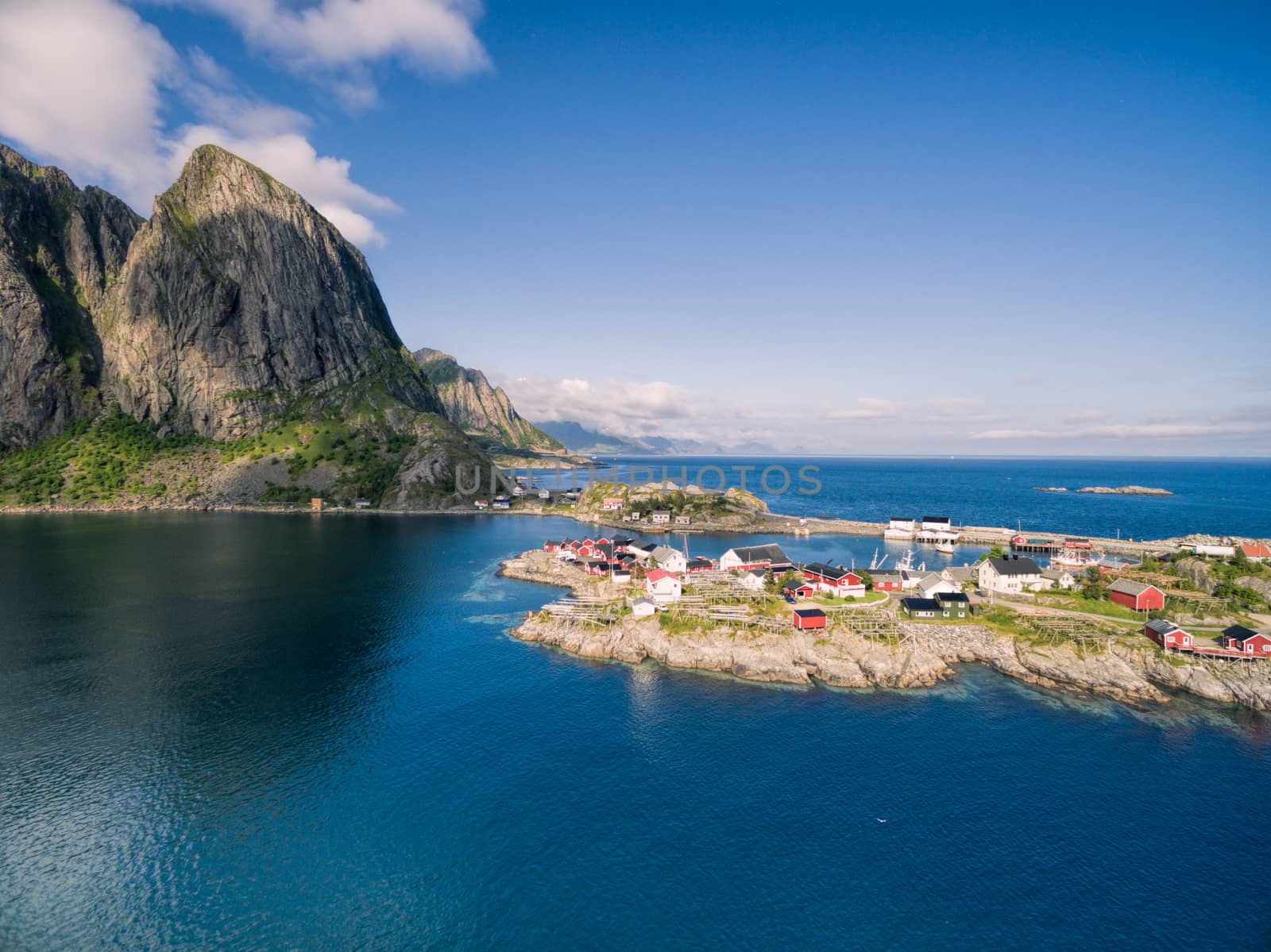 Picturesque village Hamnoya on Lofoten islands in Norway
