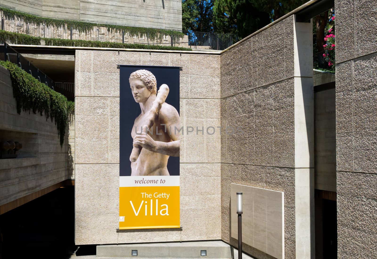 The Getty Villa Entrance by wolterk