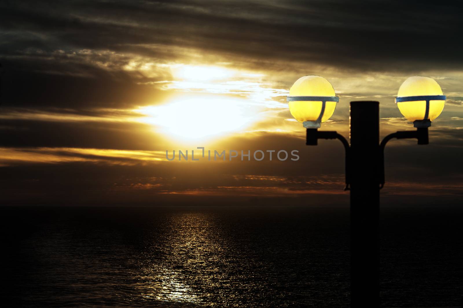 Sunset from the Deck of a Cruise Ship by edcorey