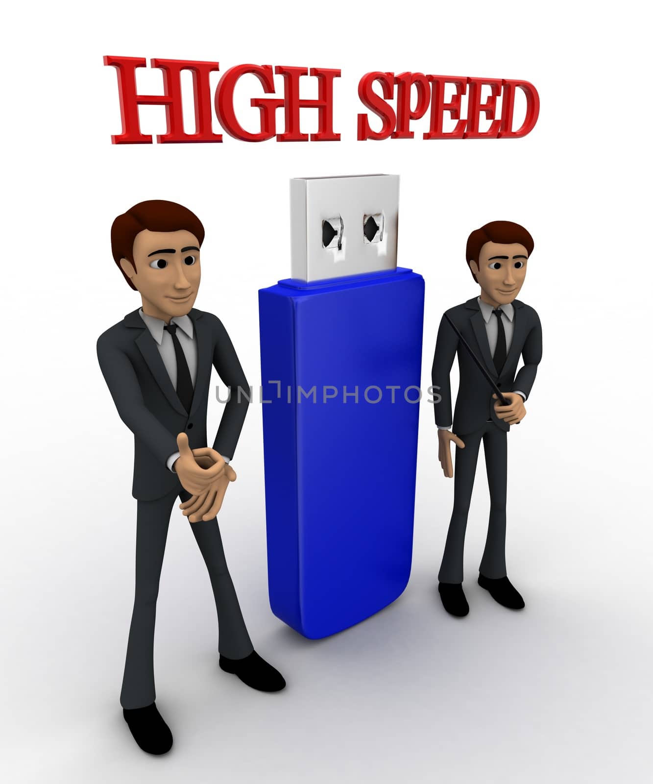 3d man high speed usb concept by touchmenithin@gmail.com