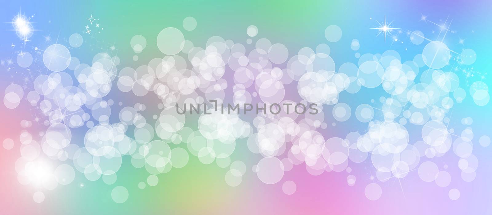 Wide multicolored bokeh background by stellar