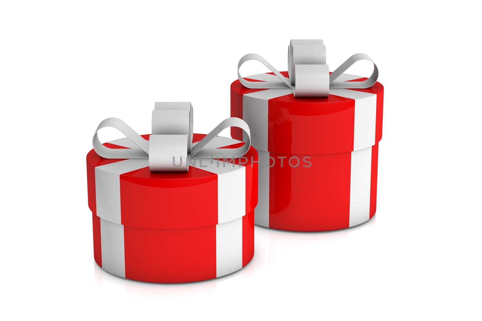 two red gift boxes  by alexx60