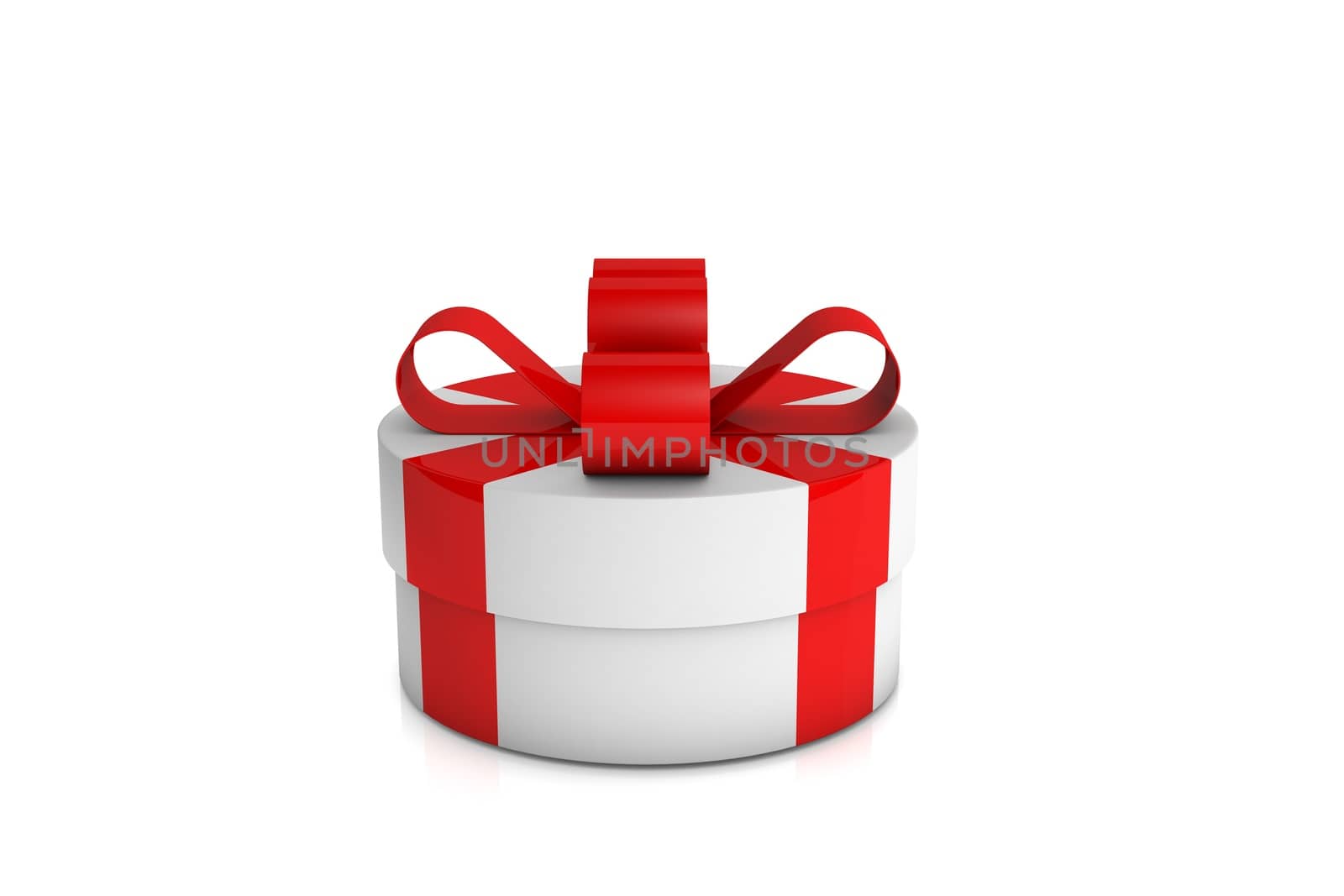 one white gift box  by alexx60