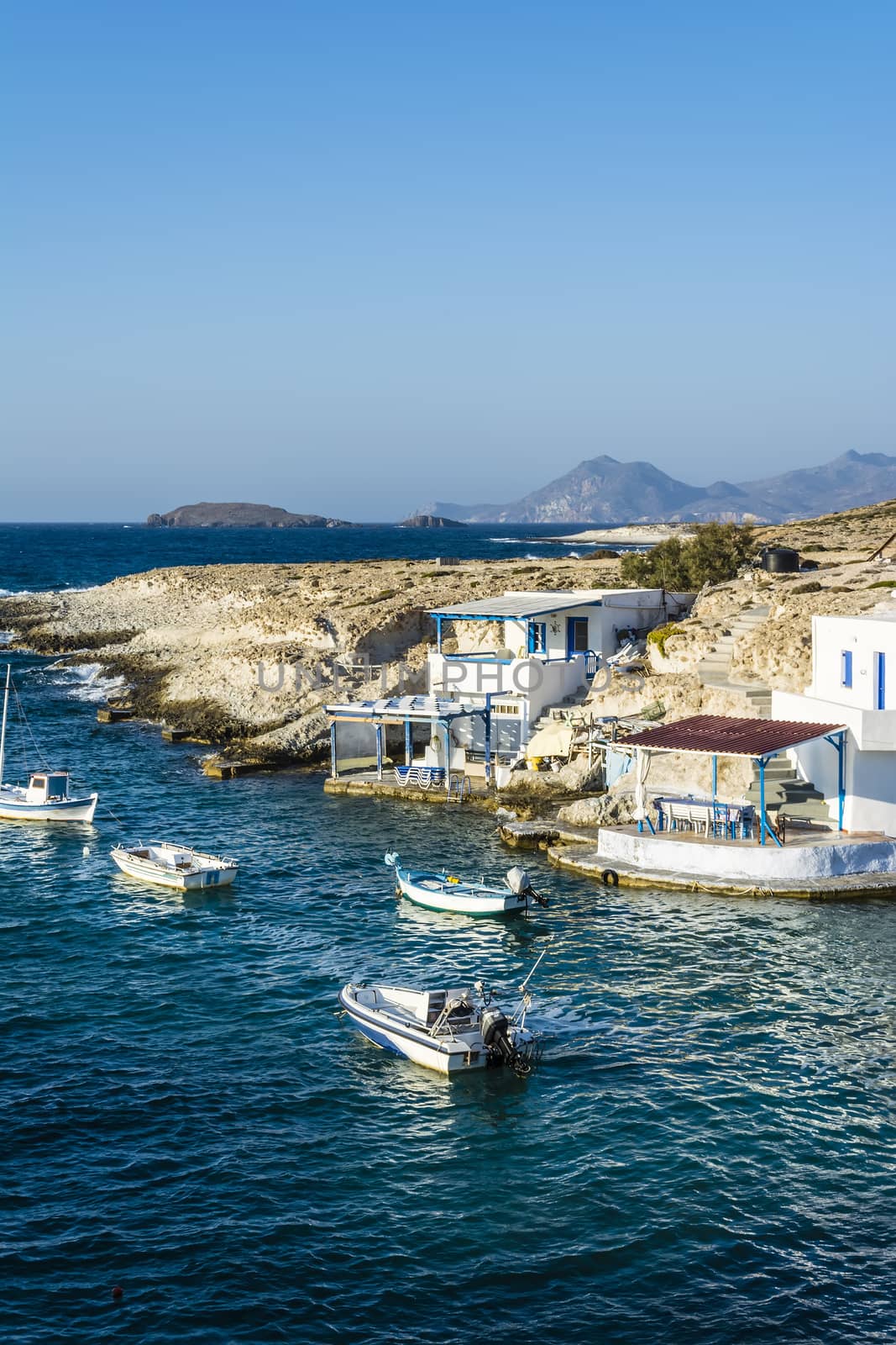 Traditional fishing village on Milos island at Greece by ankarb