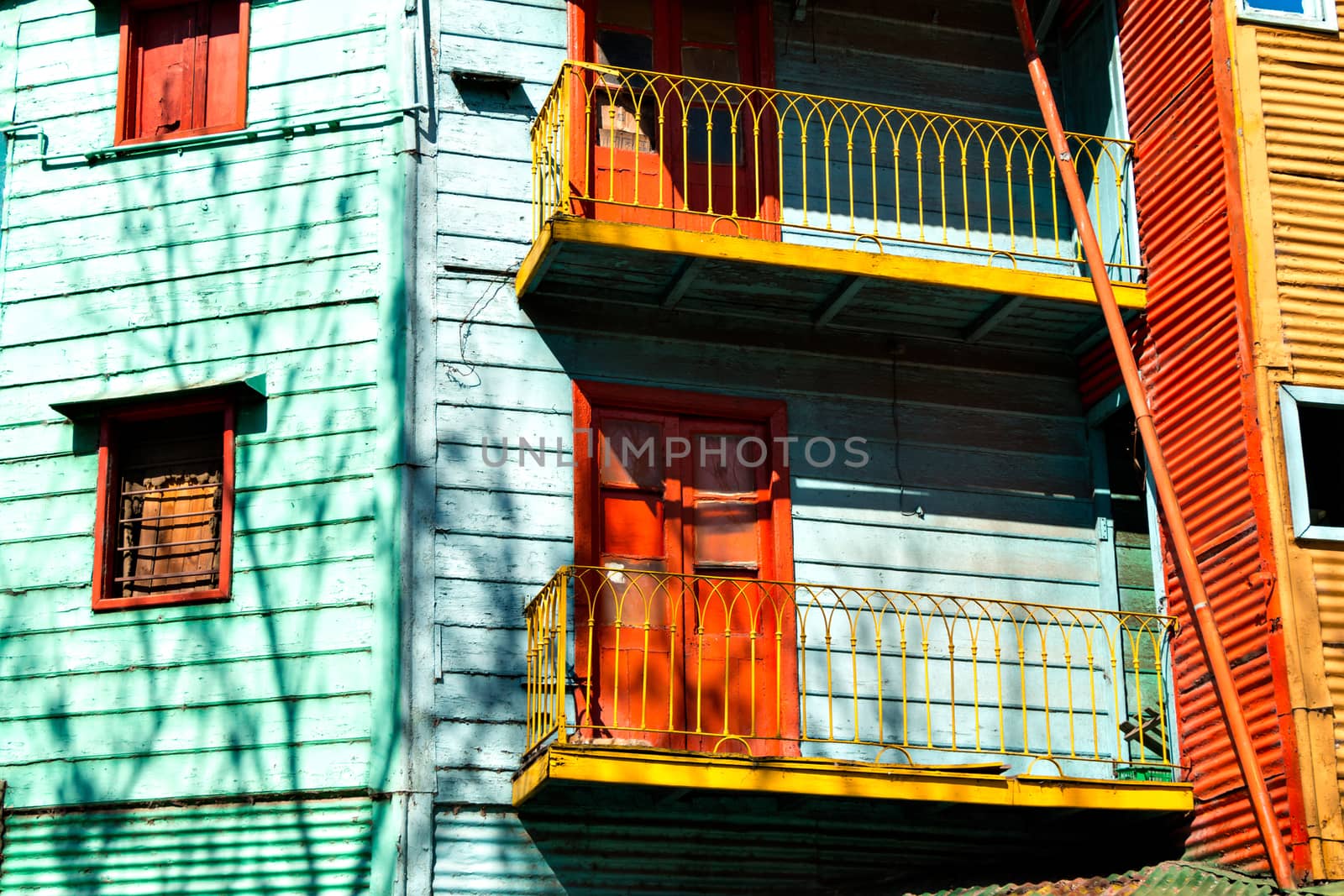 Colorful neighborhood La Boca, Buenos Aires Argentine