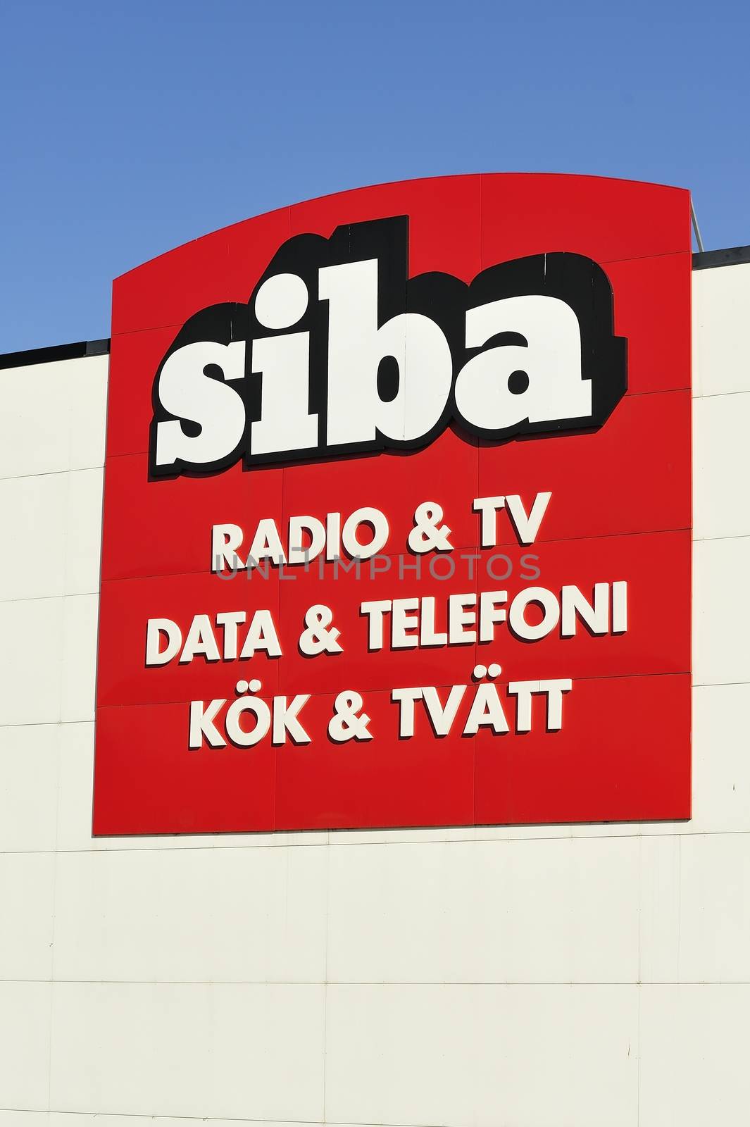 STOCKHOLM - MAY 1 2013: Siba logo sign on showroom premises photographed on may 1th 2013 in Stockholm, Sweden.